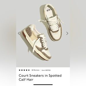 Madewell Court Sneakers 9.5